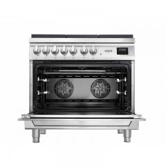 LOFRA ASG96WMFT/AEO ΚΟΥΖΙΝΑ ΙΝΟΧ ΜΕ ΗΛΕΚΤΡΙΚΟ ΦΟΥΡΝΟ 90CM ΠΛΑΤΟΣ 8 ΤΡΟΠΟΥΣ ΨΗΣΙΜΑΤΟΣ 95ΛΤ ΚΑΙ ΕΣΤΙΕΣ ΑΕΡΙΟΥ